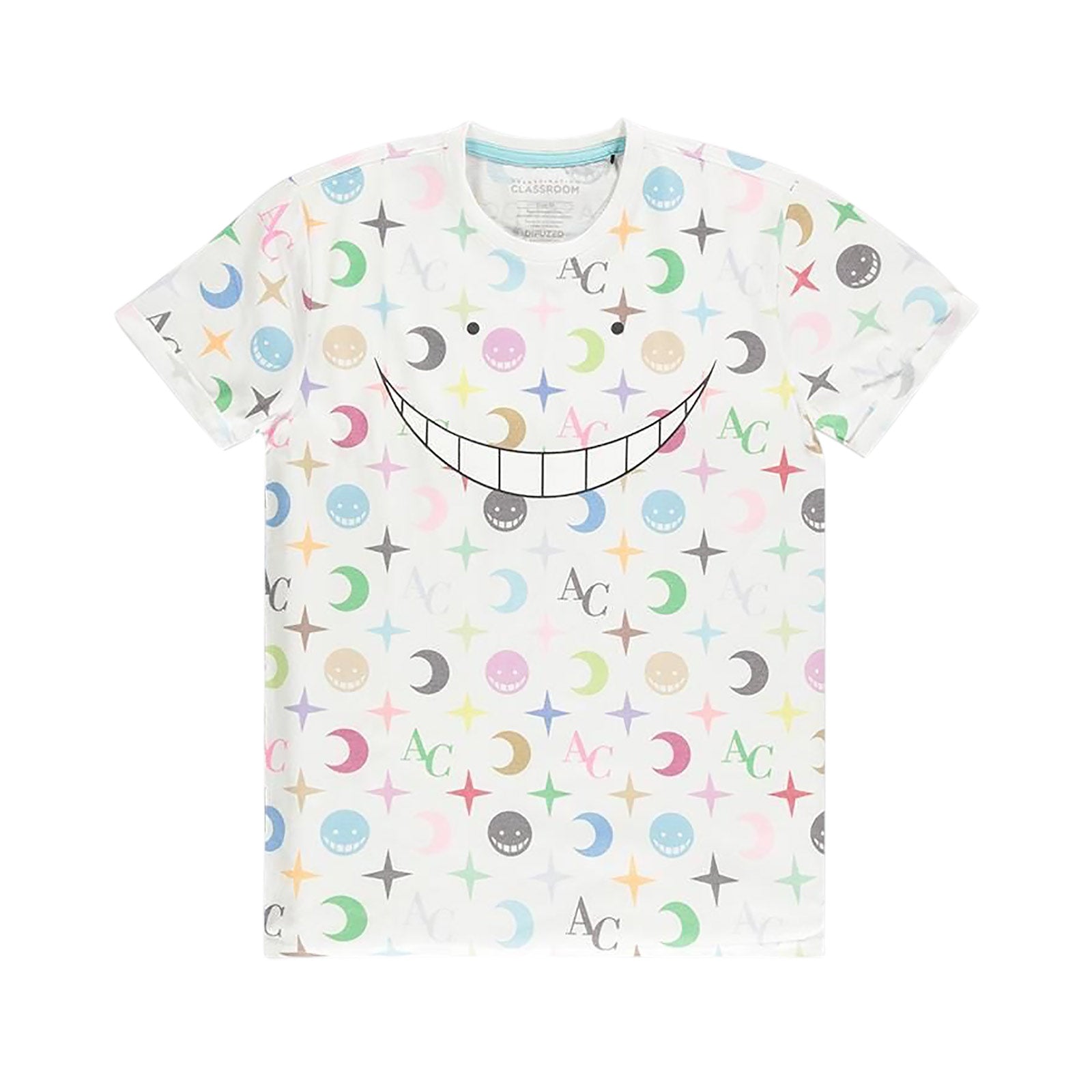Image produit Assassination Classroom - T-shirt Koro Sensei Allover blanc