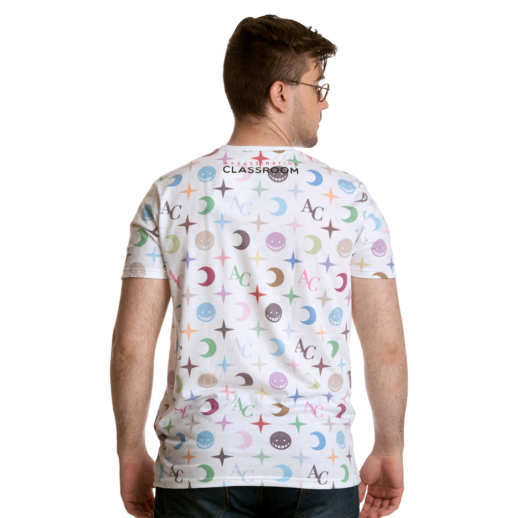 Image produit Assassination Classroom - T-shirt Koro Sensei Allover blanc