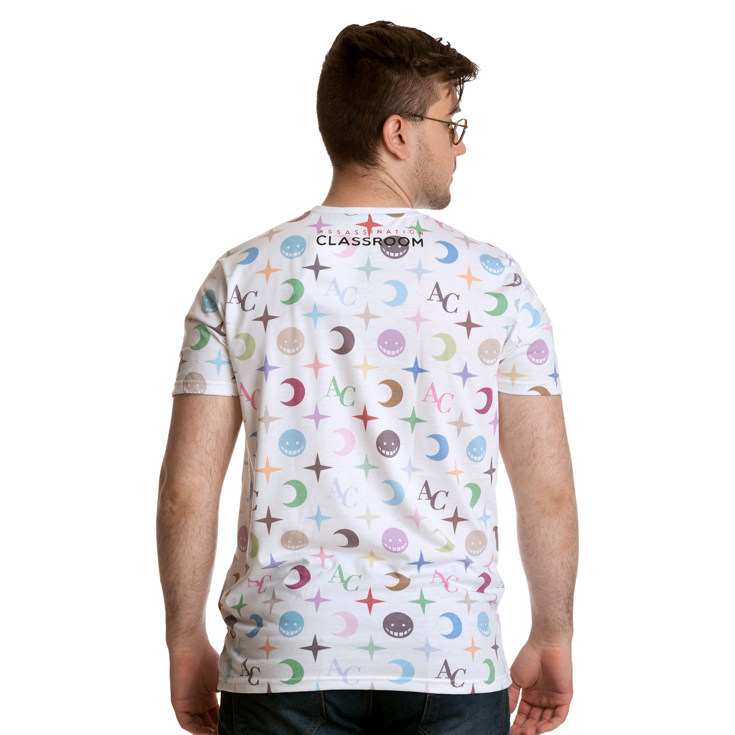 Image produit Assassination Classroom - T-shirt Koro Sensei Allover blanc
