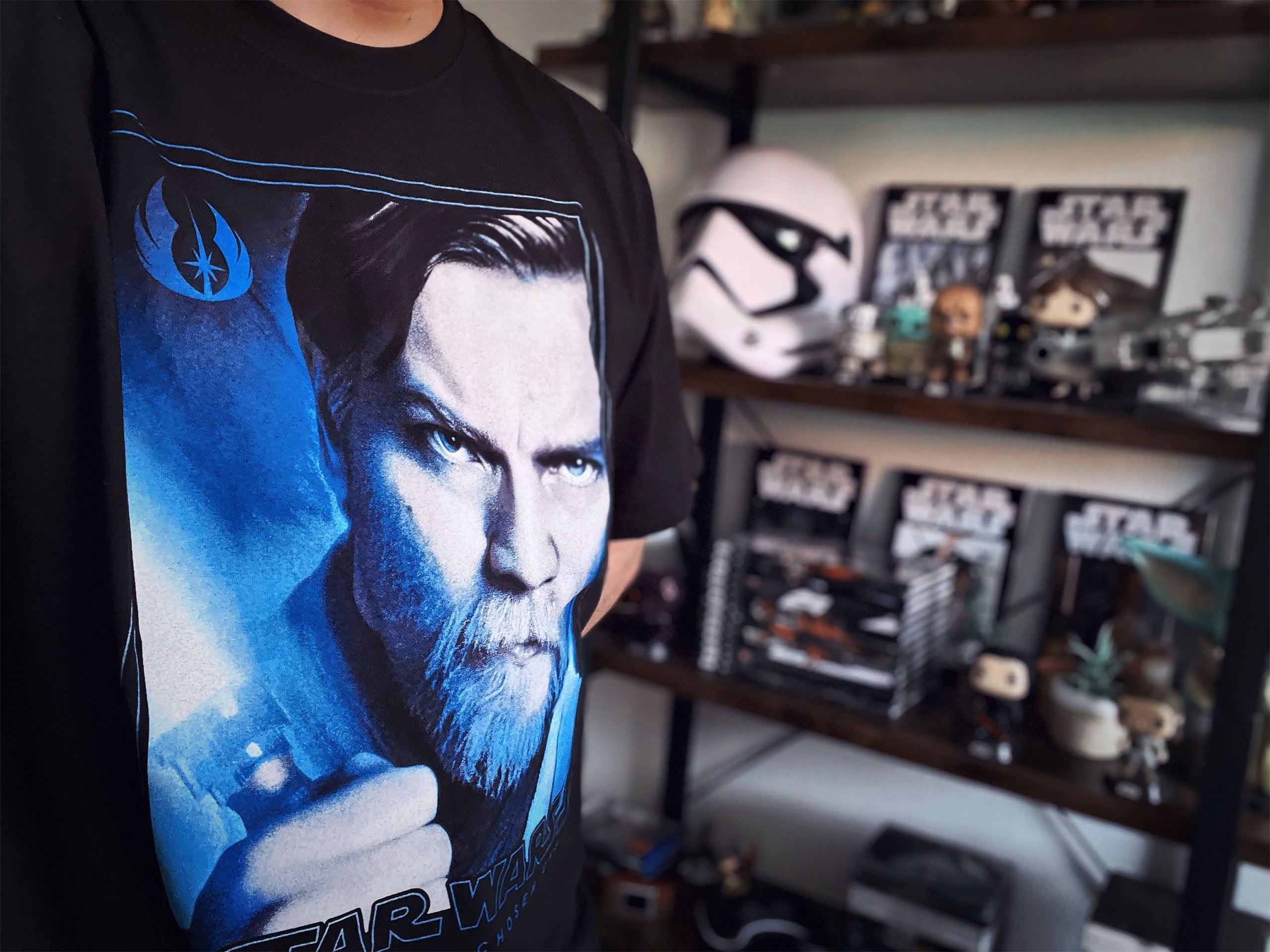 Image produit Star Wars - T-shirt Poster Obi-Wan Kenobi noir