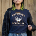 Image produit T-shirt bleu de l'école Hogwarts - Harry Potter