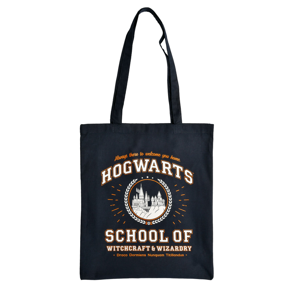 Produktbild Hogwarts School Jutebeutel blau - Harry Potter