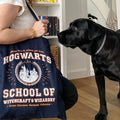 Produktbild Hogwarts School Jutebeutel blau - Harry Potter