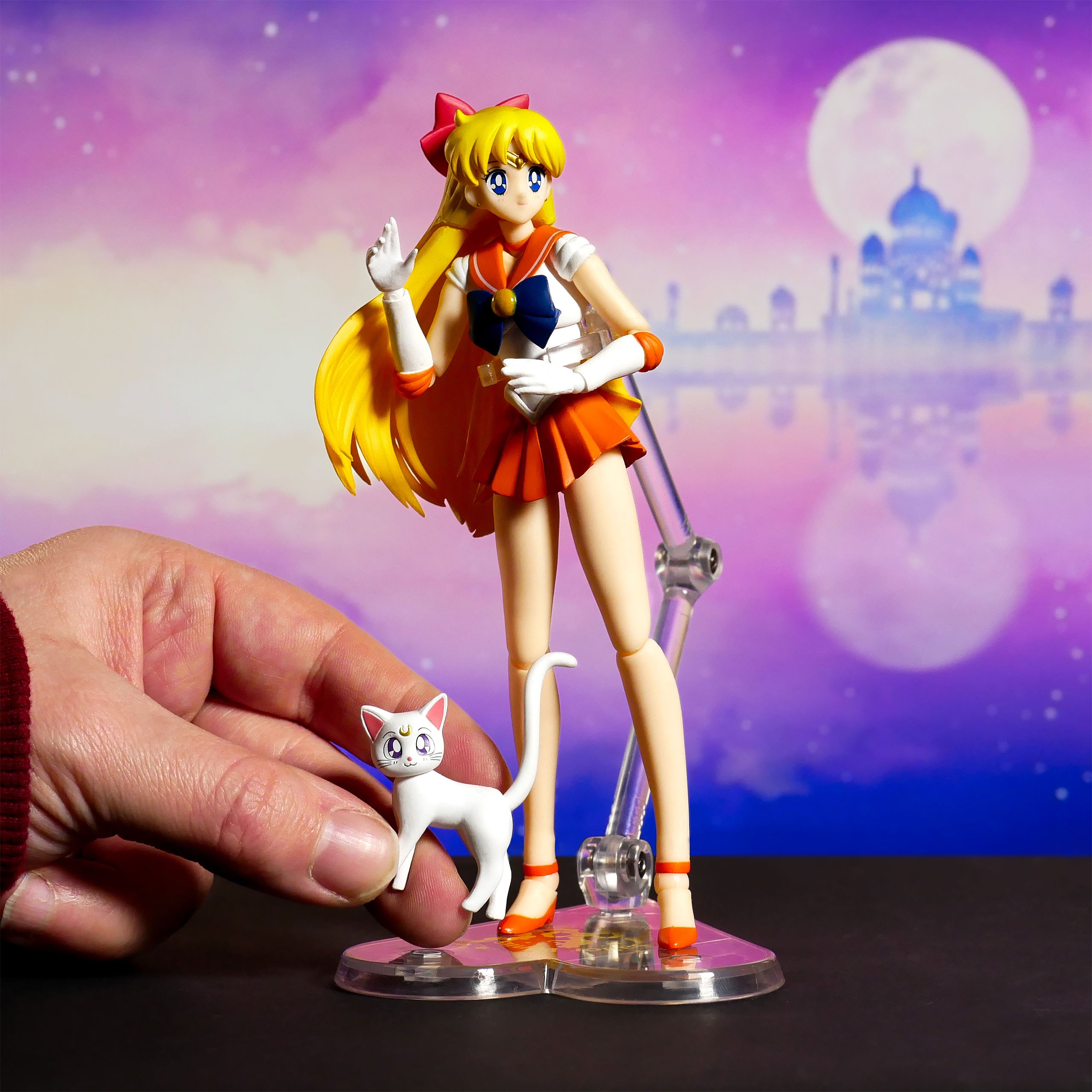Produktbild Sailor Venus mit Artemis Actionfigur Animation Color Edition - Sailor Moon