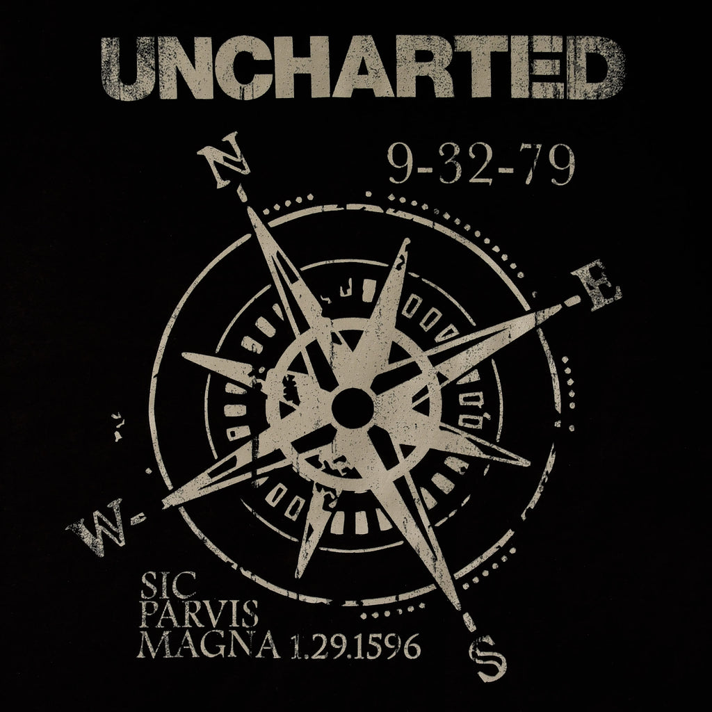 Produktbild Uncharted - Kompass T-Shirt schwarz