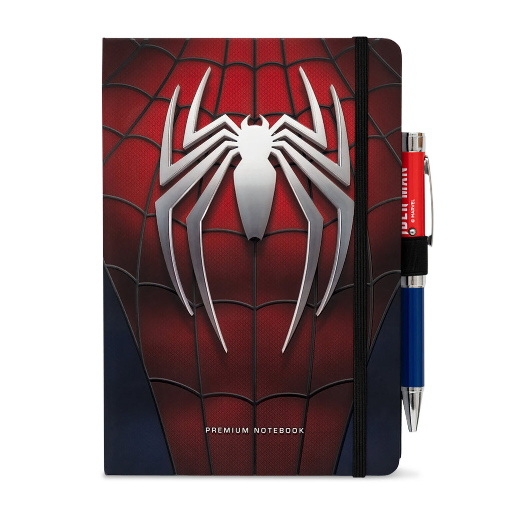 Produktbild Spider-Man - Logo Notizbuch A5 mit Kugelschreiber