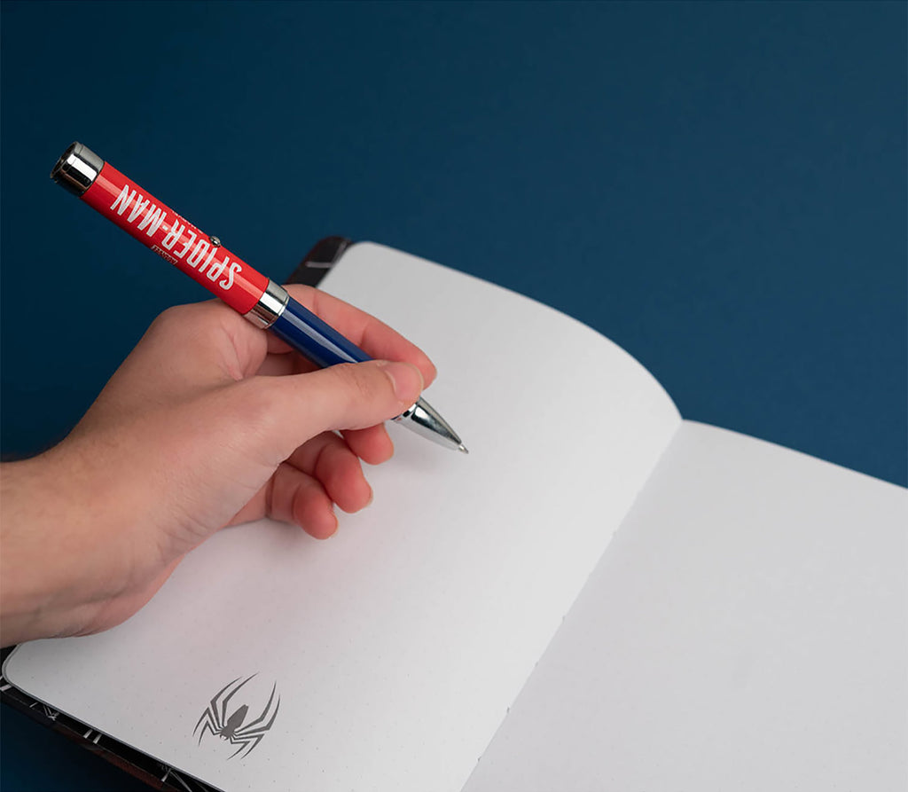 Produktbild Spider-Man - Logo Notizbuch A5 mit Kugelschreiber