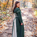 Produktbild Mittelalter Kleid Larina grün-beige
