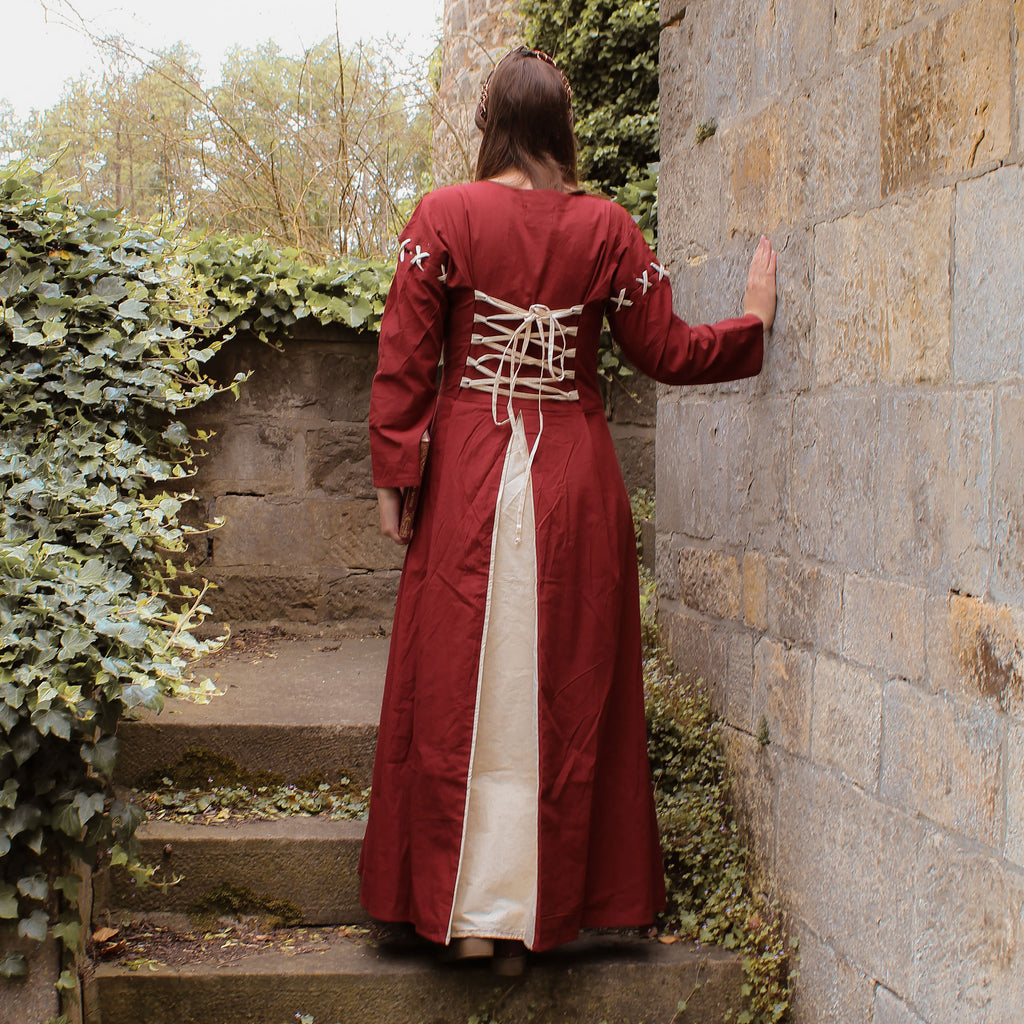 Produktbild Mittelalter Kleid Larina rot-beige