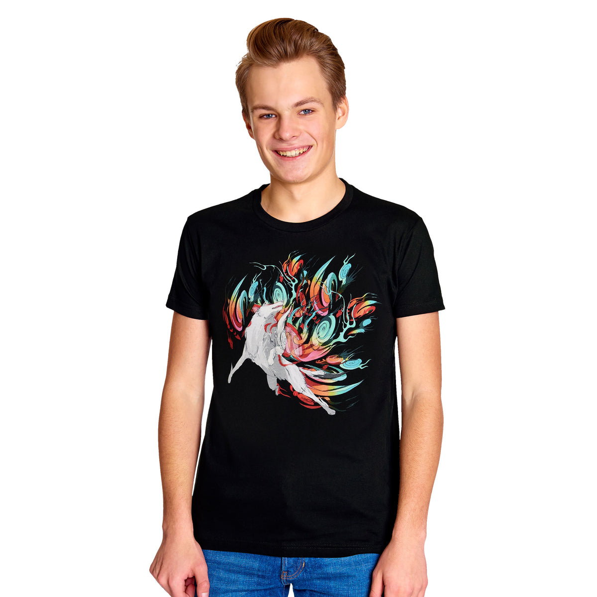 Immagine del prodotto Okami - T-shirt Amaterasu nera