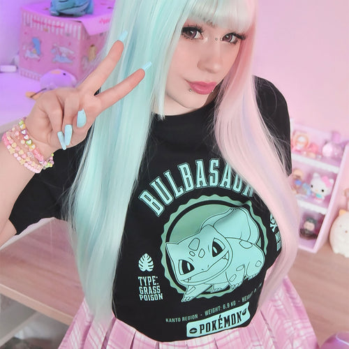 Produktbild Pokemon - Bisasam College T-Shirt schwarz
