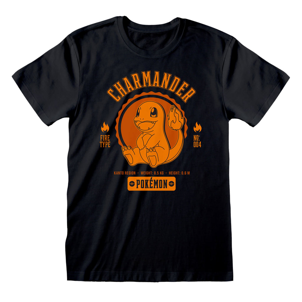 Produktbild Pokemon - Glumanda College T-Shirt schwarz
