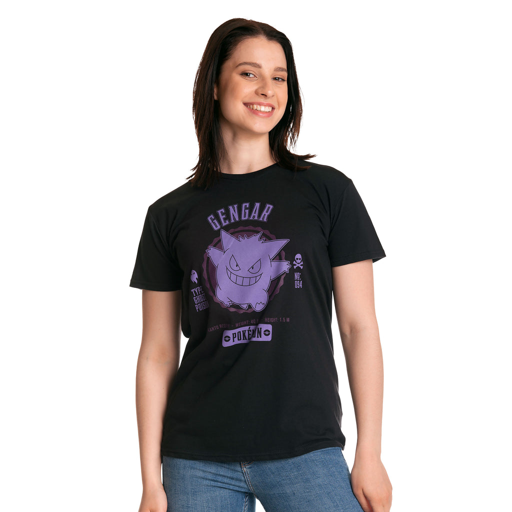 Immagine del prodotto Pokemon - T-shirt universitaria Gengar nera