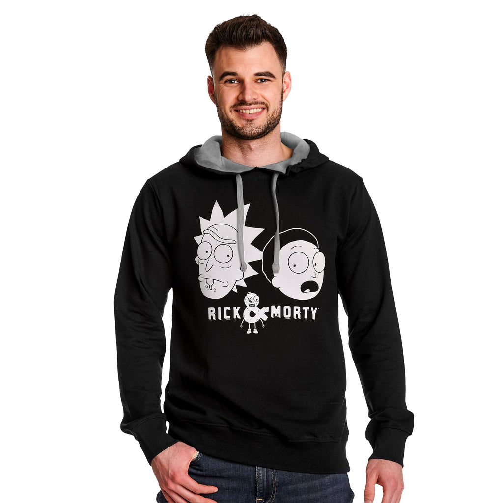 Image produit Rick et Morty - Sweat à capuche Faces noir
