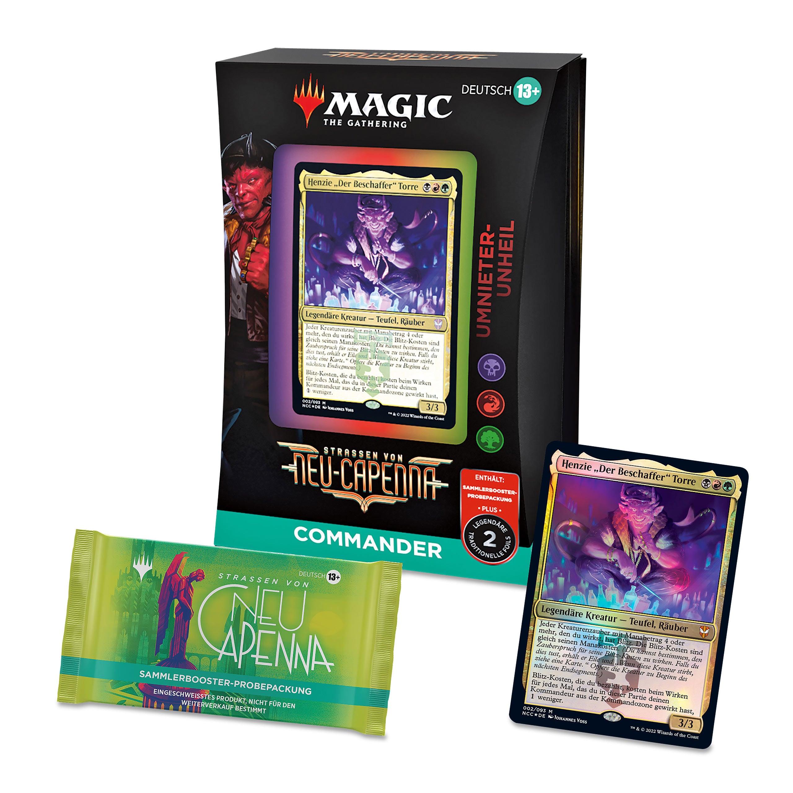 Produktbild Straßen von Neu-Capenna - Umnieter Unheil Commander Deck - Magic The Gathering