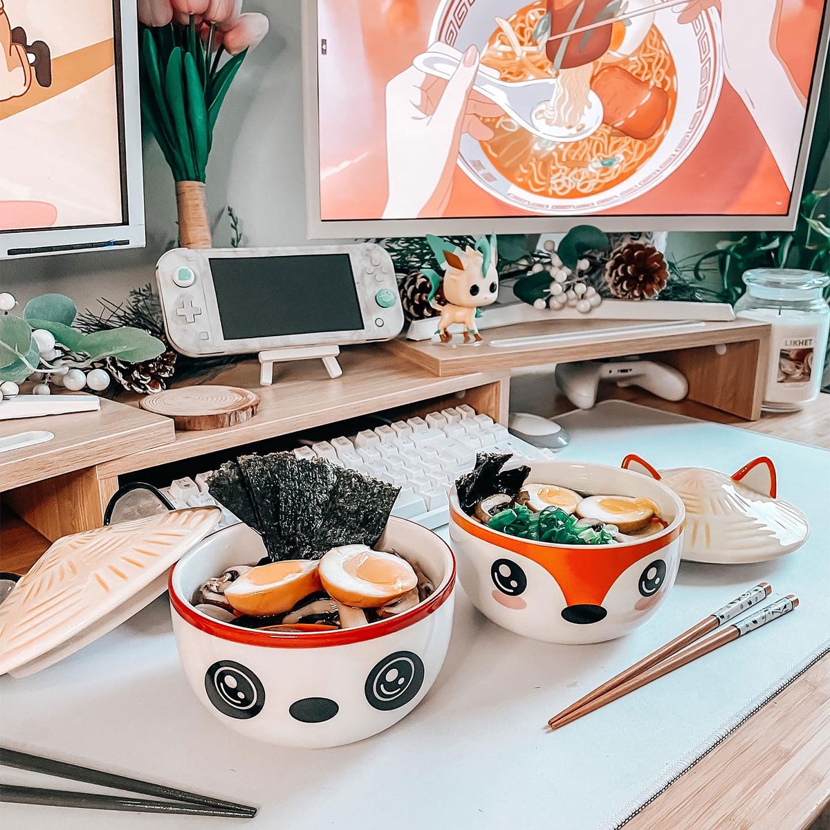 Product image Panda Kawaii Bowl with Lid for Anime Fans
