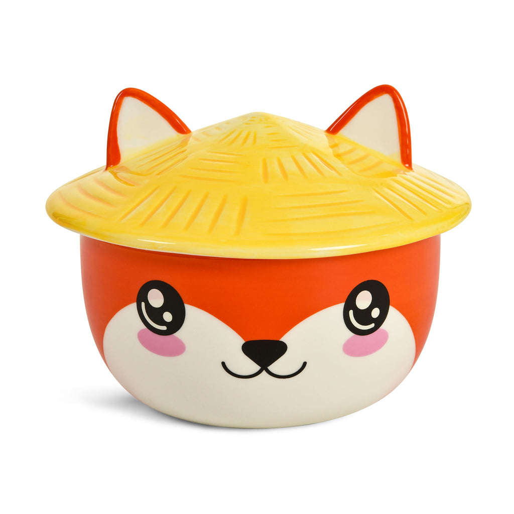 Image produit Bol Kawaii Fox avec couvercle pour les fans d'anime
