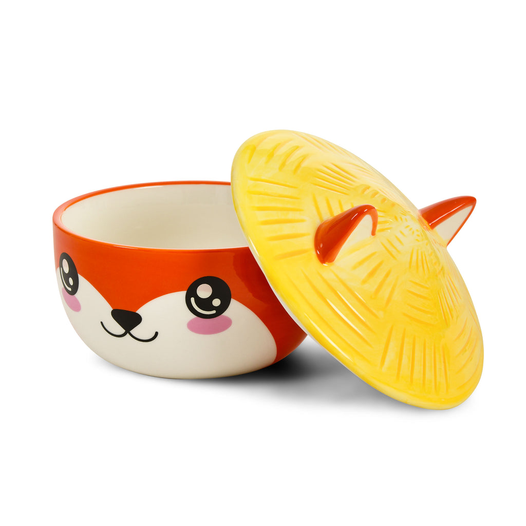 Image produit Bol Kawaii Fox avec couvercle pour les fans d'anime