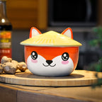 Image produit Bol Kawaii Fox avec couvercle pour les fans d'anime