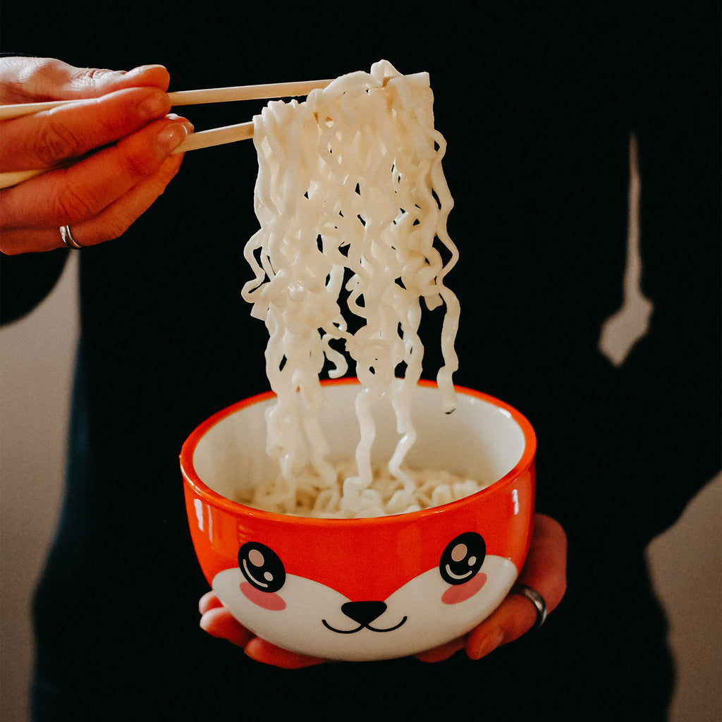 Image produit Bol Kawaii Fox avec couvercle pour les fans d'anime