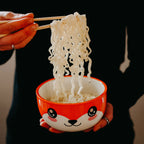 Image produit Bol Kawaii Fox avec couvercle pour les fans d'anime