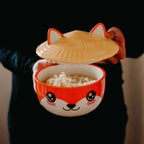 Image produit Bol Kawaii Fox avec couvercle pour les fans d'anime