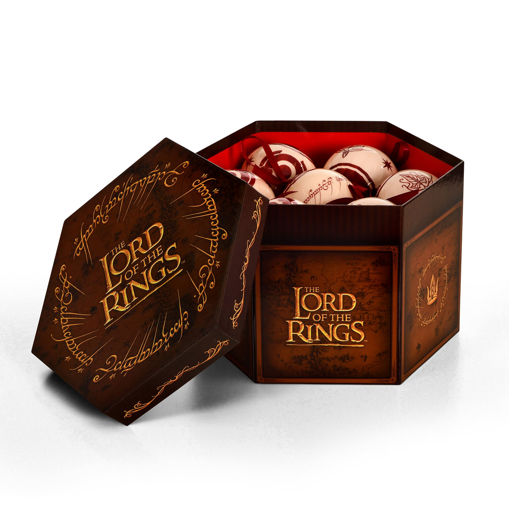 Produktbild Der Herr der Ringe - Mittelerde Symbole Weihnachtsbaumkugeln 14tlg