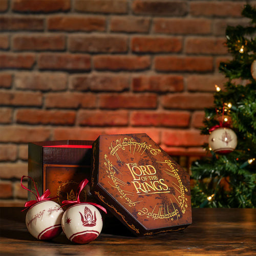 Produktbild Der Herr der Ringe - Mittelerde Symbole Weihnachtsbaumkugeln 14tlg