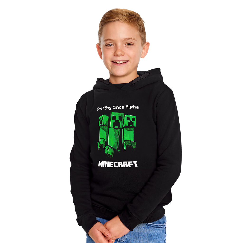 Image produit Minecraft - Sweat à capuche Creeper pour enfants noir