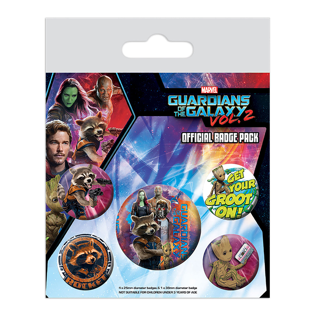 Produktbild Guardians of the Galaxy - Vol. 2 Button 5er Set