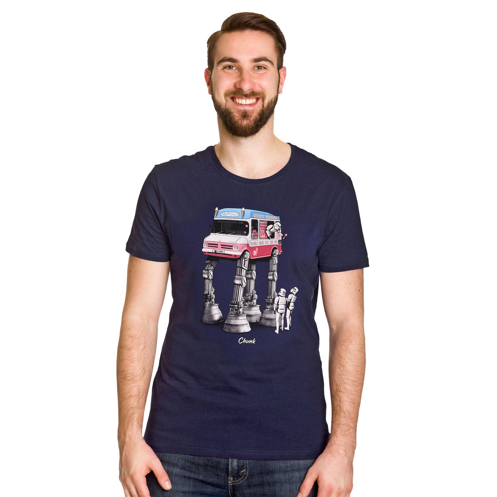 Image produit T-shirt Walking Ice Cream pour les fans de Star Wars bleu