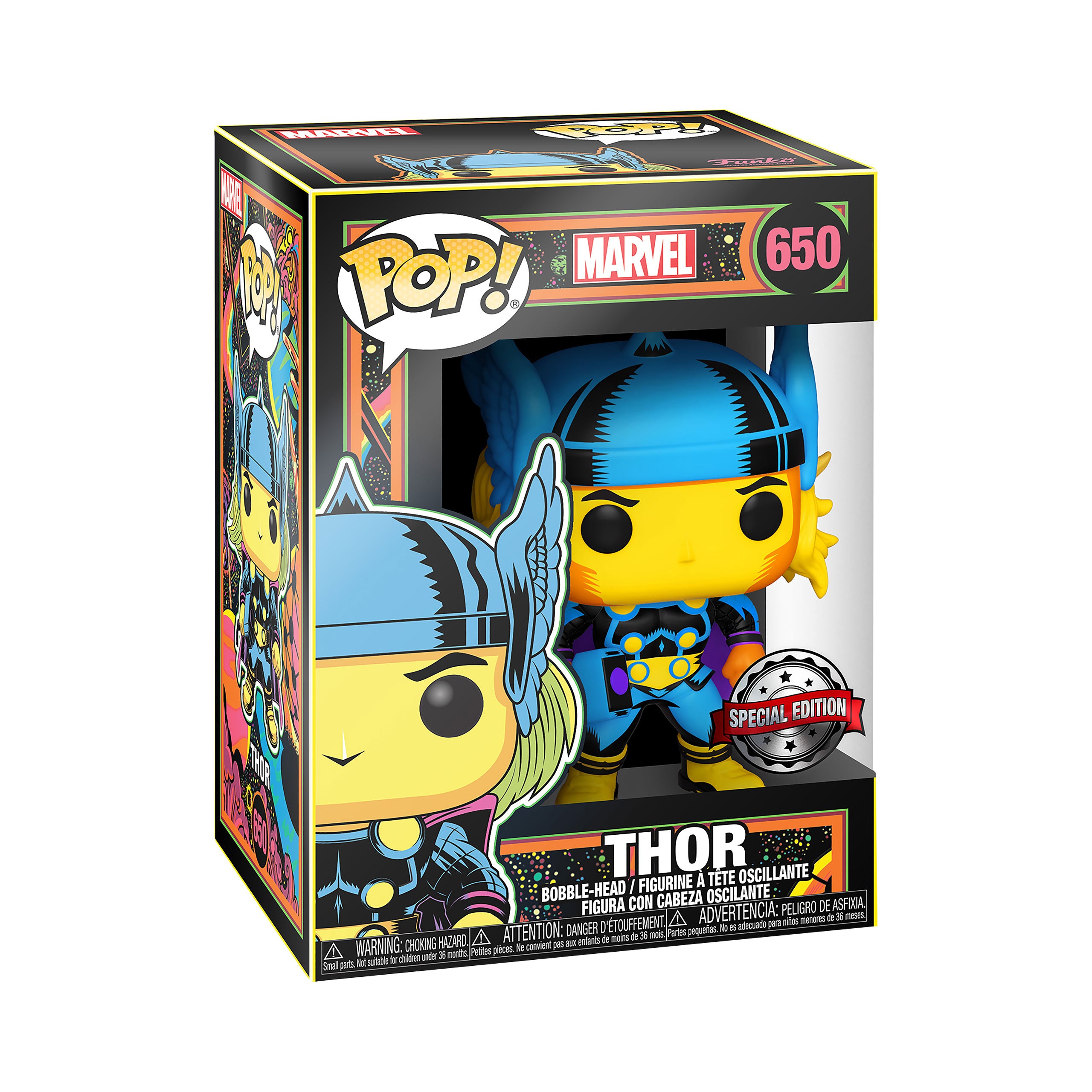Immagine del prodotto Thor - Figura Funko Pop Black Light Glow con testa oscillante
