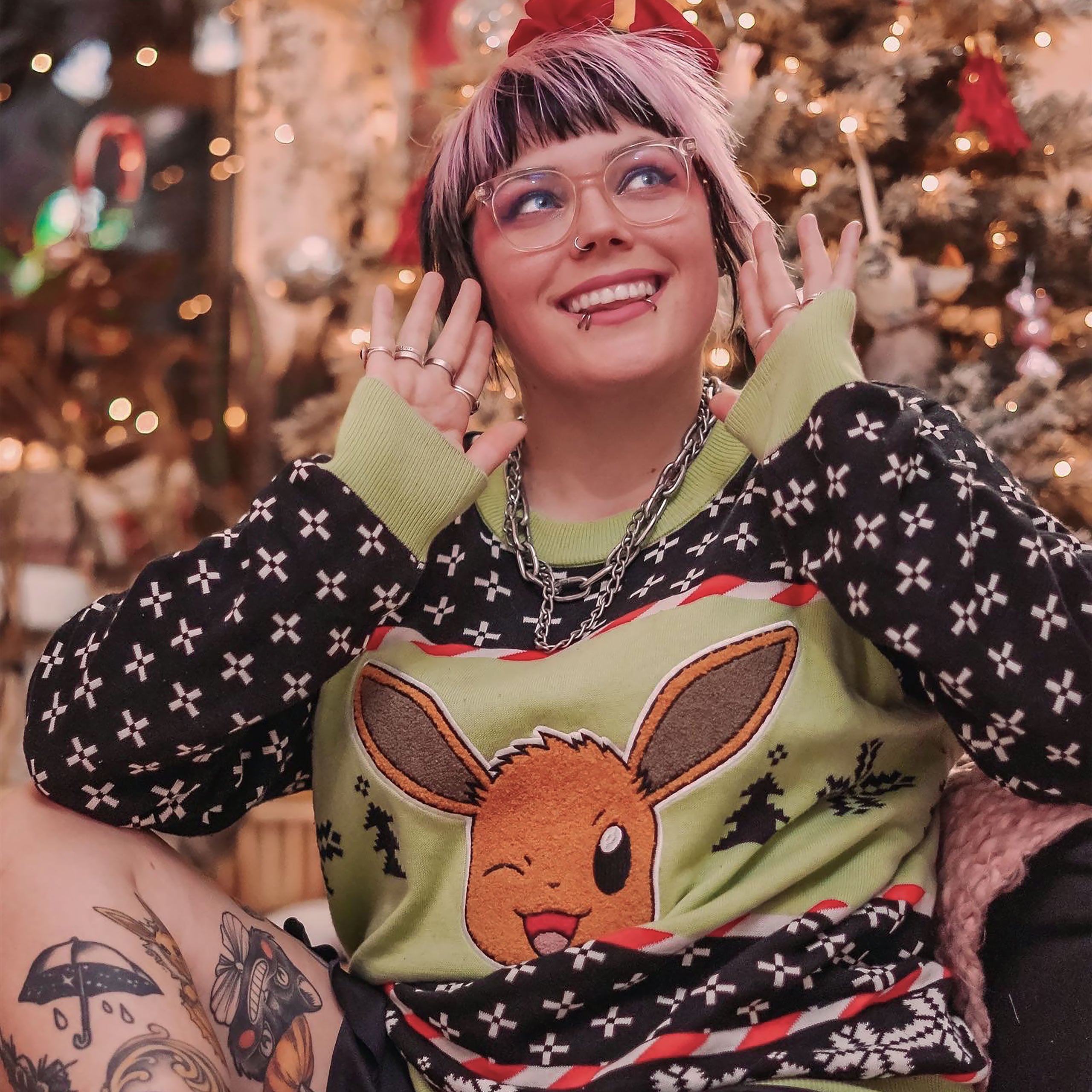 Image produit Pokemon - Pull en tricot Eevee