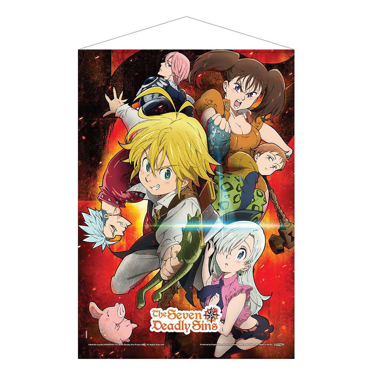 Image produit Seven Deadly Sins - Rouleau de mur de groupe