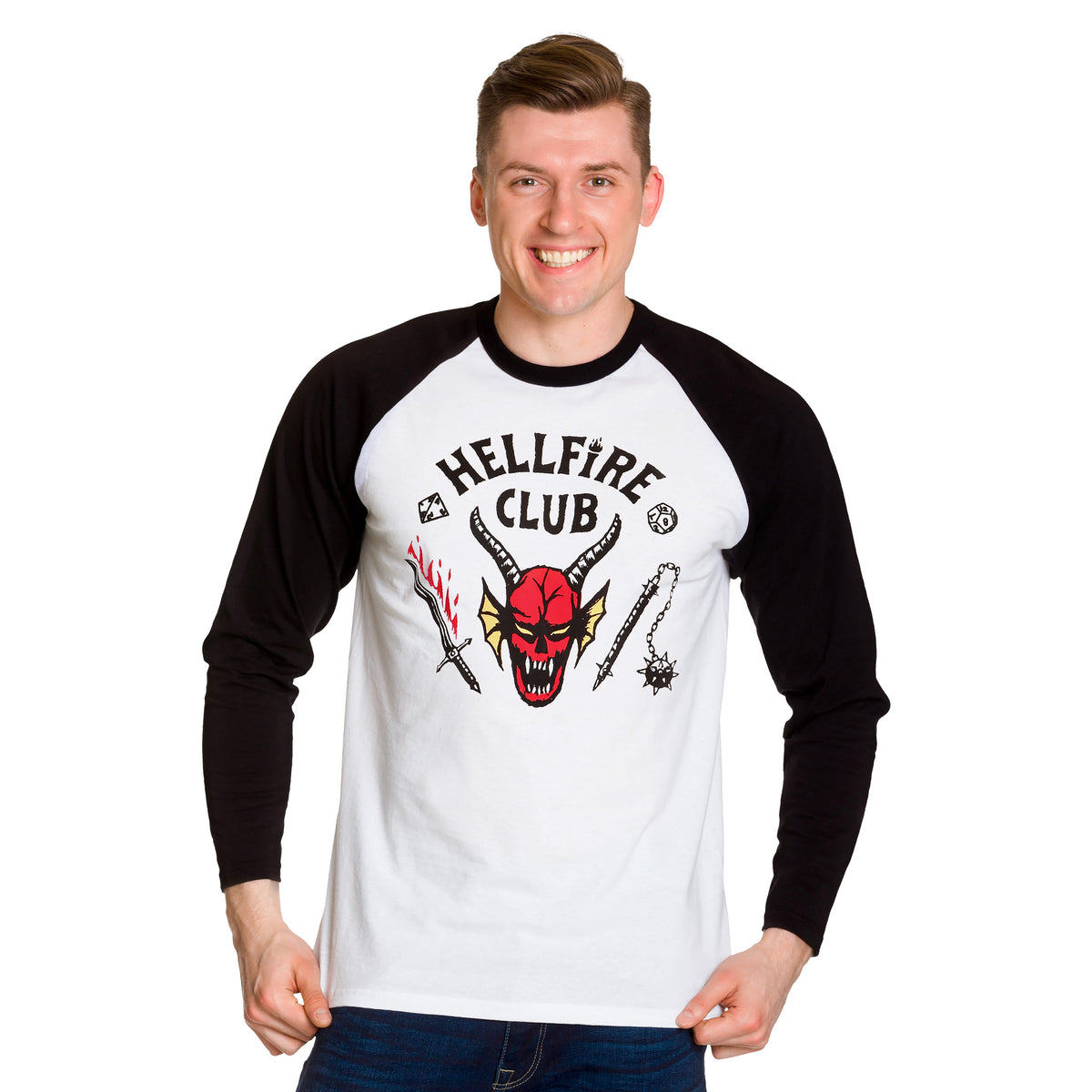Produktbild Stranger Things - Hellfire Club Wappen Longsleeve