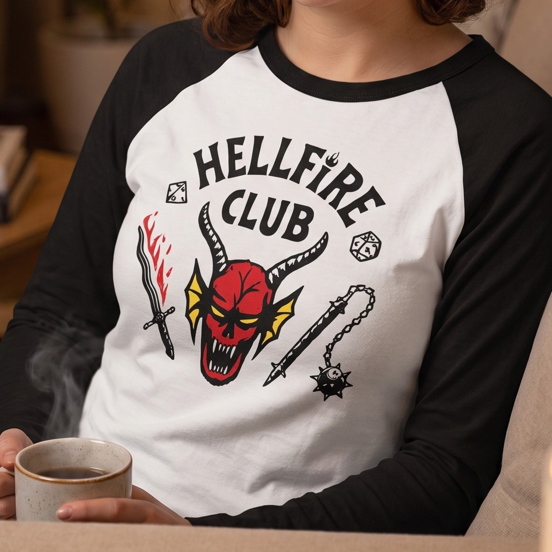 Immagine del prodotto Stranger Things - Maglia a maniche lunghe stemma Hellfire Club