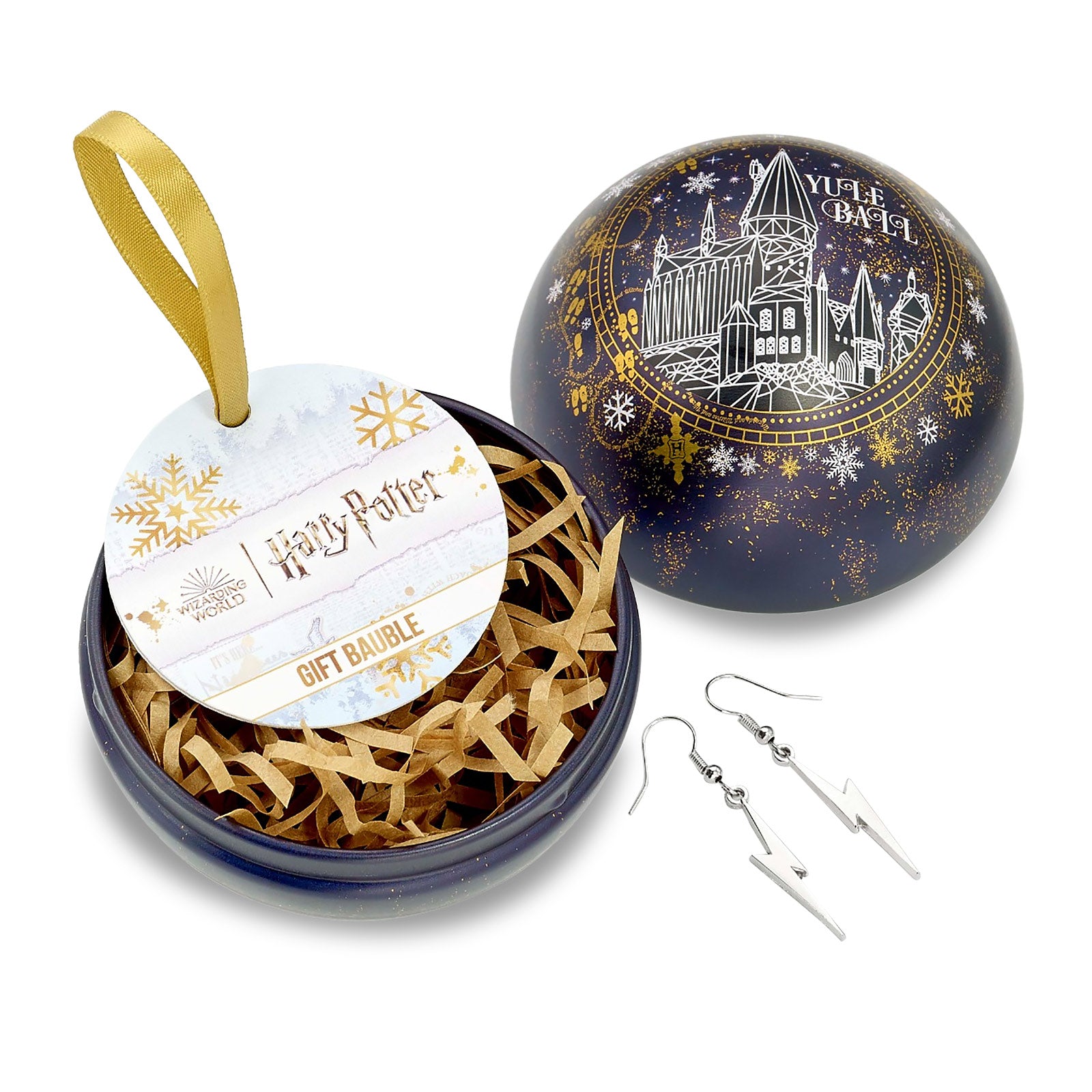 Image produit Harry Potter - Boule de Noël avec boucles d'oreilles Éclair