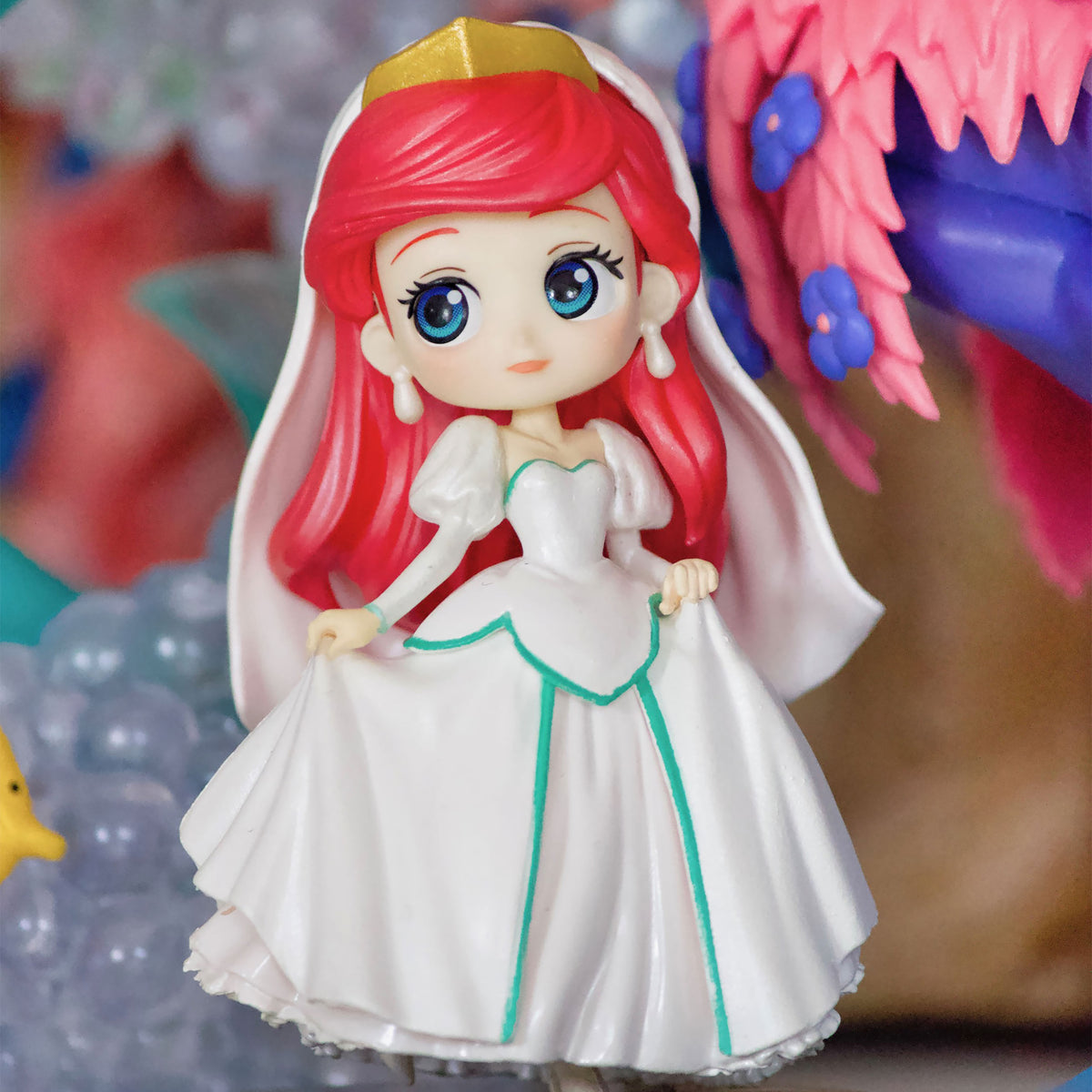 Image produit Ariel - La Petite Sirène en robe blanche Q Posket figure 7 cm Version E