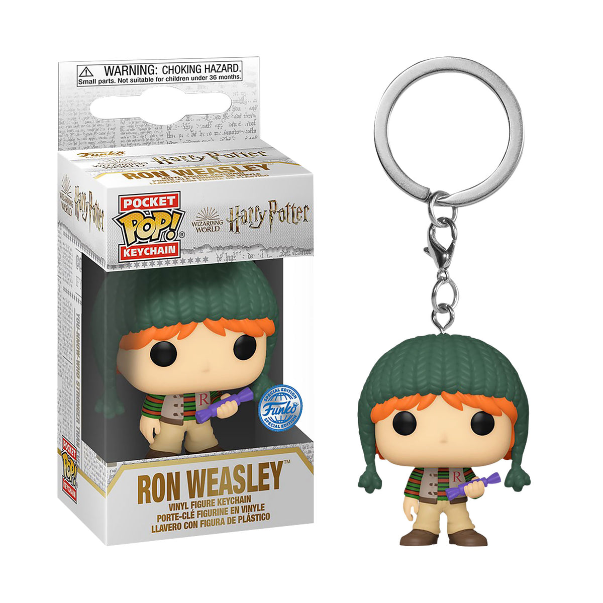Image produit Porte-clés Ron Holiday Funko Pop - Harry Potter