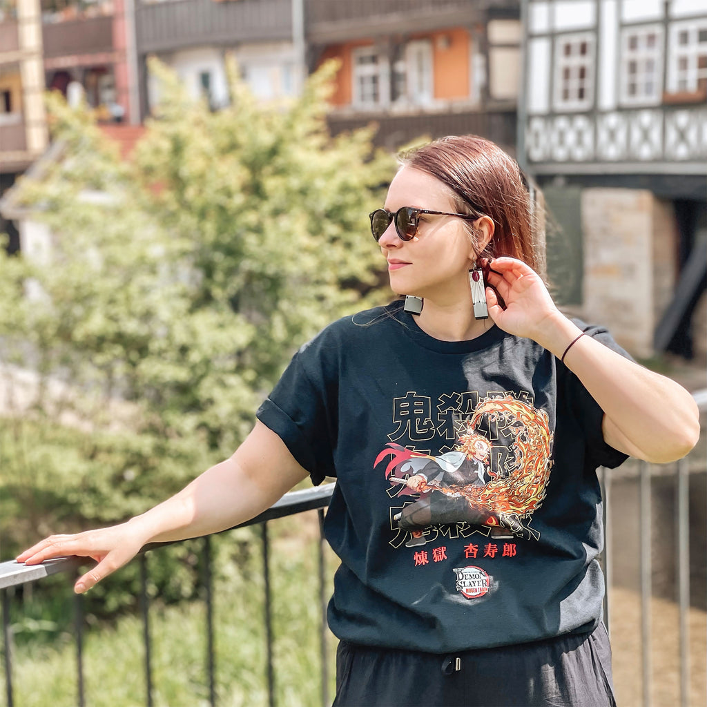 Image produit Demon Slayer - T-shirt noir Rengoku Pose