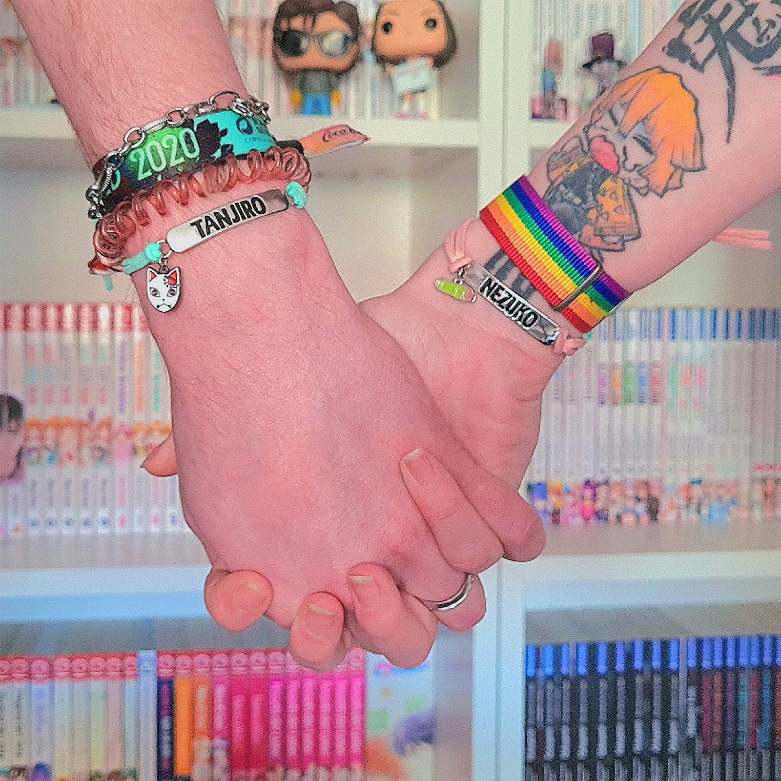 Image produit Demon Slayer - Bracelets Nezuko et Tanjiro set de 2 pièces