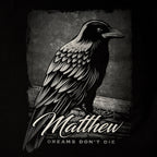 Image produit T-Shirt Dreams Don't Die pour les fans de Sandman noir