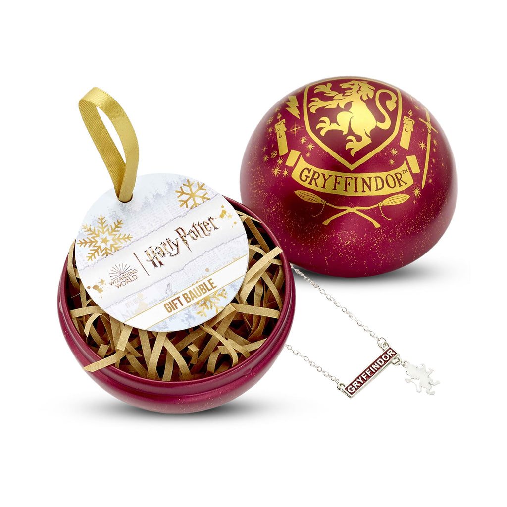 Image produit Harry Potter - Boule de Noël avec collier blason Gryffondor