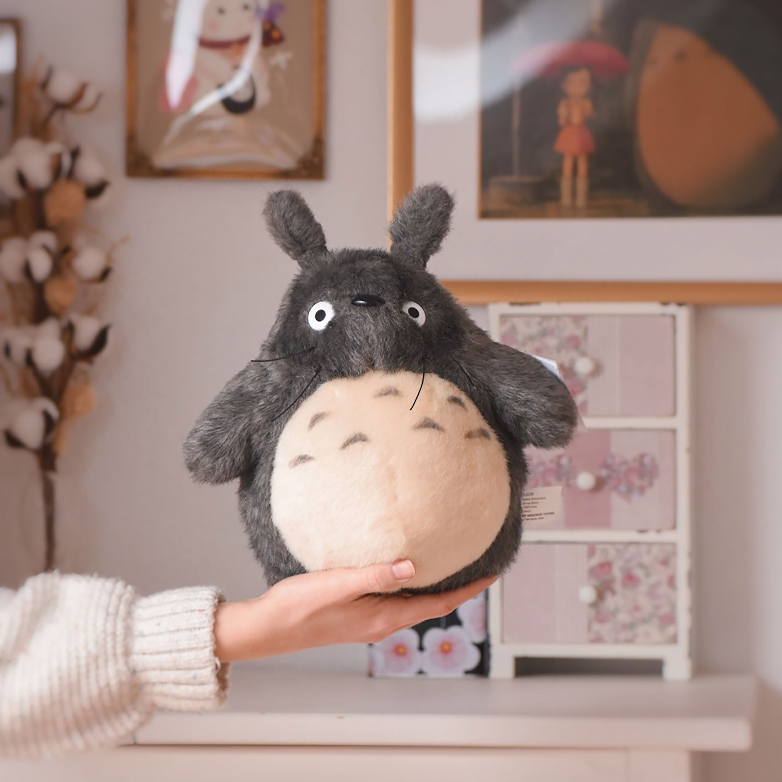 Immagine del prodotto Figura di peluche Totoro grigia