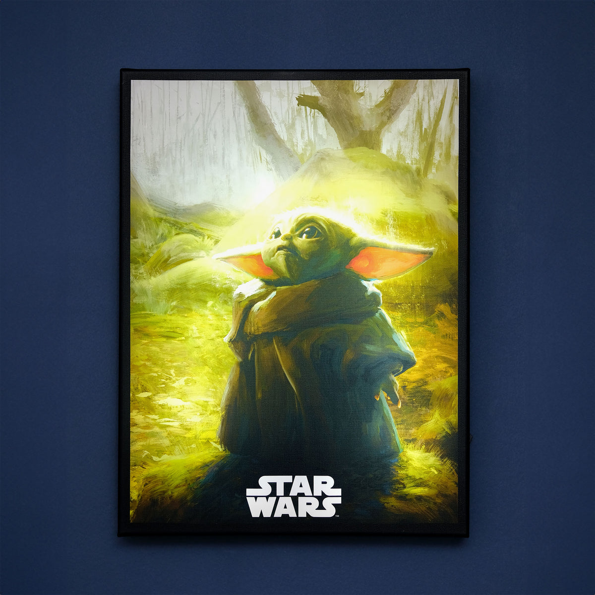 Image produit Tableau mural Grogu avec lumière - Star Wars The Mandalorian