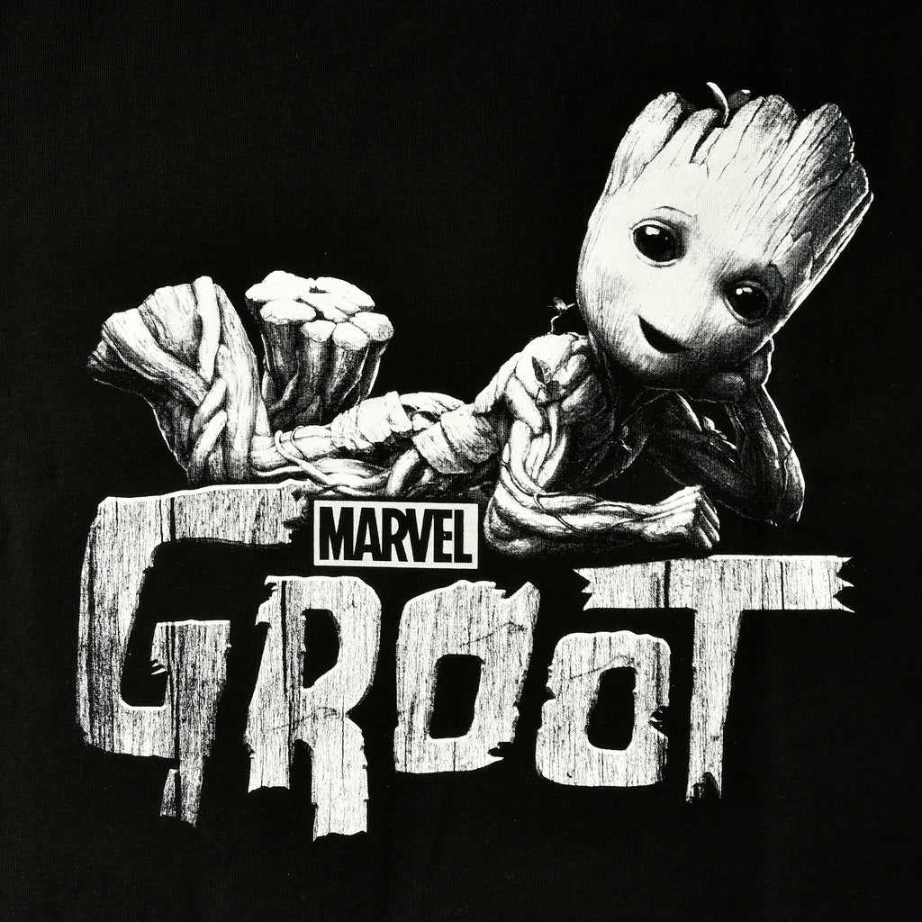 Immagine del prodotto T-shirt nera di Groot - Guardiani della Galassia