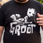 Immagine del prodotto T-shirt nera di Groot - Guardiani della Galassia