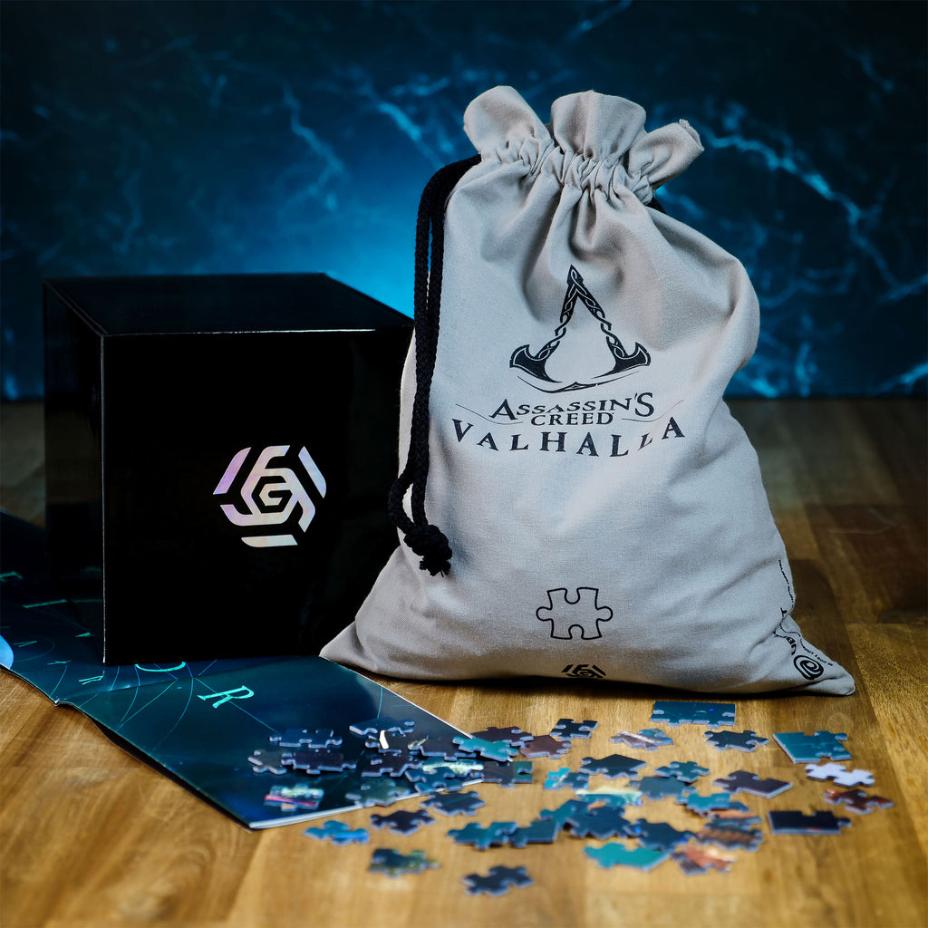 Immagine del prodotto Assassin's Creed Valhalla - Puzzle di Eivor con sacchetto di stoffa con logo