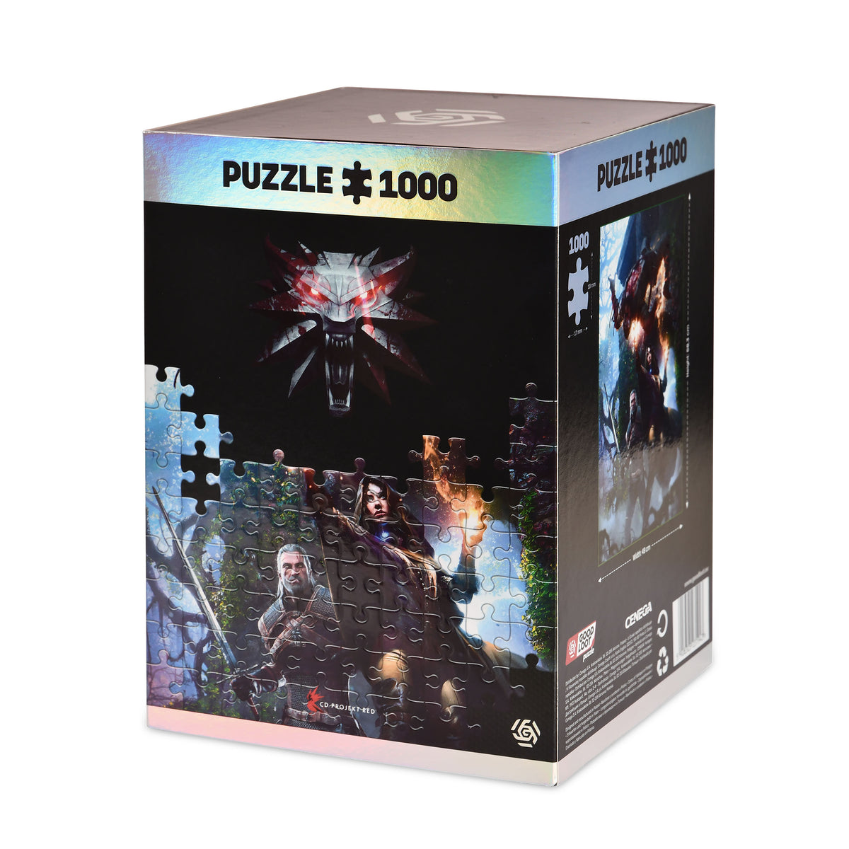 Produktbild Witcher - Yennefer Puzzle mit Logo Stoffbeutel