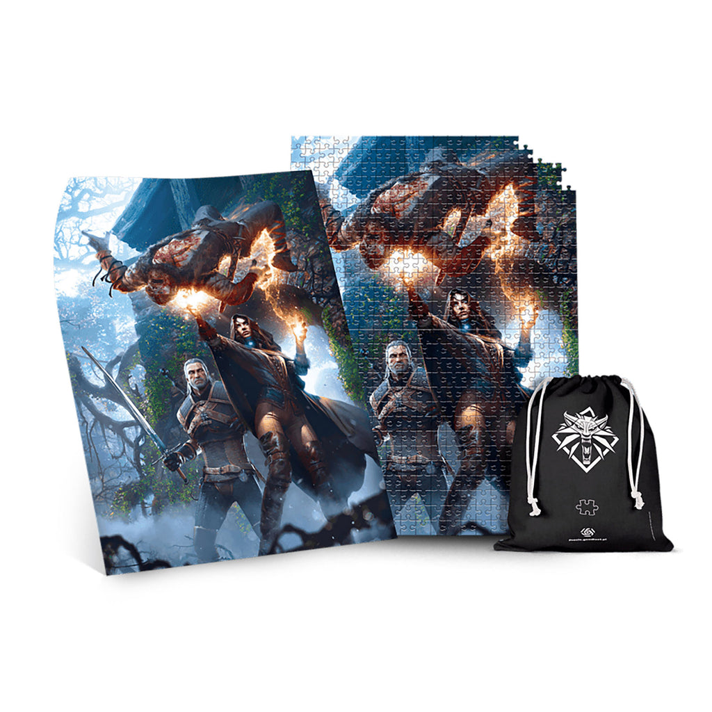 Produktbild Witcher - Yennefer Puzzle mit Logo Stoffbeutel